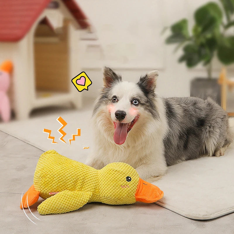 Hoopet Duck Chew Toy - Interactive Dog Sleeping Toy