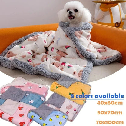 Cozy Pet Blanket: Soft Cotton Sleep Pad