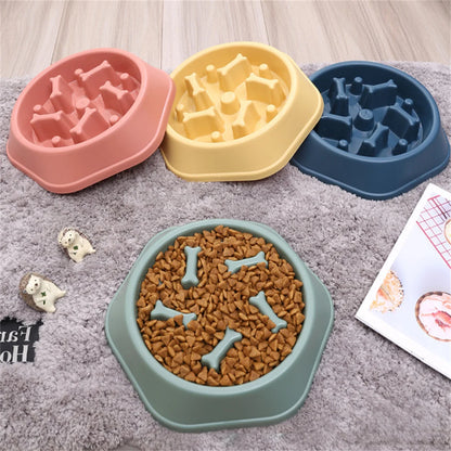 Pet Slow Food Bowl - Choke-proof & Non-slip